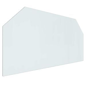 vidaXL Sklenen&aacute; doska krbu Priehľadn&aacute; 120 x 60 cm Sklo