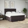 vidaXL Boxspring posteľ s matracom tmavohned&aacute; 200x200 cm l&aacute;tka