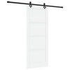 vidaXL Posuvn&eacute; dvere ORKDAL Biela 83 x 202 cm Borovicov&yacute; mas&iacute;v