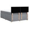 vidaXL Boxspring posteľ s matracom svetlosivá 100x200 cm látka