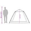 vidaXL Kempingový stan kupola 5 osôb zelený rýchloupínací