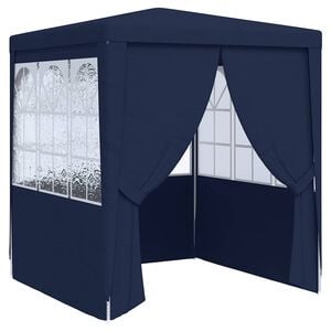 vidaXL Profesion&aacute;lny p&aacute;rty stan+bočn&eacute; steny 2x2 m, modr&yacute; 90 g/m&sup2;