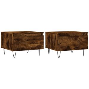 vidaXL Konferenčn&eacute; stol&iacute;ky 2 ks dymov&yacute; dub 50x46x35cm kompozitn&eacute; drevo