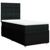vidaXL Posteľn&yacute; r&aacute;m boxspring s matracom čierny 90x190 cm l&aacute;tka