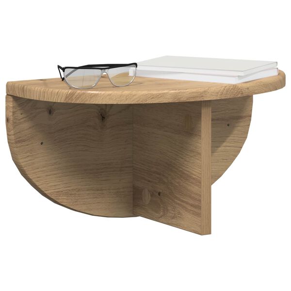 vidaXL Stenn&aacute; polica Remeseln&yacute; dub 38 x 19 x 19 cm Kompozitn&eacute; drevo