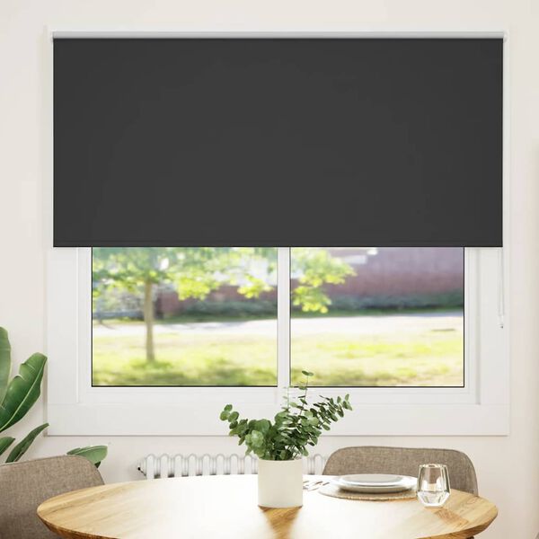 vidaXL roleta Blackout Black 160x130 cm Šírka látky 156,6 cm Polyester