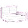 vidaXL Posteľ s pružinov&yacute;m r&aacute;mom Tmavozelen&aacute; 200 x 200 cm Zamat