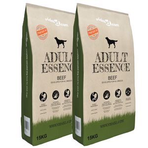 vidaXL Pr&eacute;miov&eacute; psie krmivo Adult Essence Beef 2ks 30kg