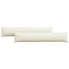 vidaXL Vank&uacute;&scaron;e na pohovku 2 pcs Kr&eacute;mov&aacute; 200 x 40 cm Kord&uacute;rov&aacute; tkanina