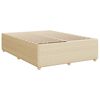 vidaXL Boxspring posteľ s matracom kr&eacute;mov&yacute; 140x190 cm l&aacute;tka