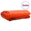 vidaXL Tarpaulin 650g / m² Oranžová 3 x 4 m Plátno s PVC povrchom
