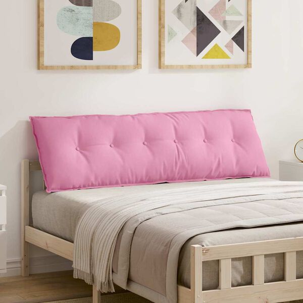 vidaXL Podu&scaron;ka na chrb&aacute;t Ružov&aacute; 160 x 19 x 50 cm l&aacute;tka