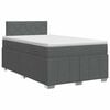 vidaXL Posteľ boxspring s matracom Tmavosiv&aacute; 120 x 200 cm L&aacute;tka