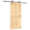 vidaXL Posuvn&eacute; dvere Pr&iacute;rodn&aacute; a čierna 95 x 210 cm