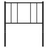 vidaXL Kovov&eacute; n&aacute;hradn&eacute; čelo postele čierne 80 cm