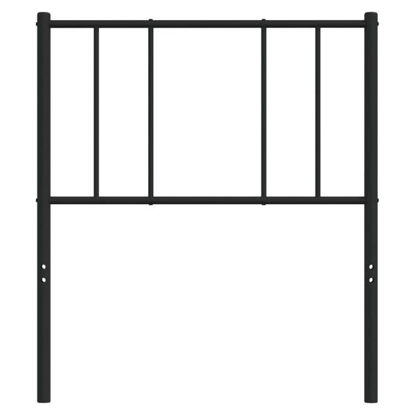 vidaXL Kovov&eacute; n&aacute;hradn&eacute; čelo postele čierne 80 cm