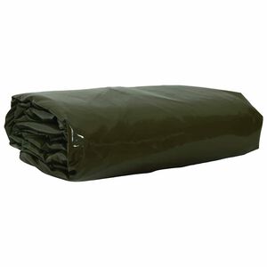 vidaXL Tarpaulin 650g / m&sup2; Olivov&aacute; zelen&aacute; 2 x 3 m Pl&aacute;tno s PVC povrchom