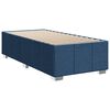 vidaXL Posteľný rám boxspring s matracom modrý 90x200 cm látka