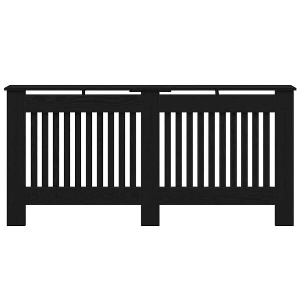 vidaXL Kryt radi&aacute;tora Čierny dub 172 x 19 x 81,5 cm Kompozitn&eacute; drevo