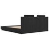 vidaXL R&aacute;m postele s čelom Čierny dub 180 x 200 cm Kompozitn&eacute; drevo