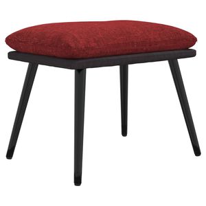 vidaXL Podnožka v&iacute;novo-červen&aacute; 45x29,5x35 cm l&aacute;tka a umel&aacute; koža