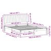 vidaXL R&aacute;m postele Hned&aacute; 160 x 200 cm Mas&iacute;vne borovicov&eacute; drevo
