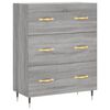 vidaXL Komoda siv&yacute; dub sonoma 69,5x34x90 cm kompozitn&eacute; drevo