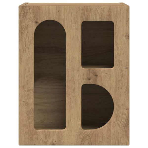 vidaXL Nočn&yacute; stol&iacute;k Remeseln&yacute; dub 40 x 35 x 50 cm Kompozitn&eacute; drevo