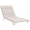 vidaXL Vank&uacute;&scaron; na ležadlo GEMERT 100% polyester Biela 200 x 80 x 3 cm