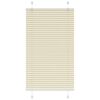 vidaXL plisovaná roleta krémová 75x150 cm Šírka látky 74,4 cm