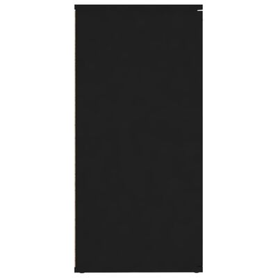 vidaXL Komoda čierna 160x36x75 cm drevotrieska