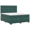 vidaXL Posteľ boxspring s matracom Tmavozelen&aacute; 200 x 200 cm Zamat