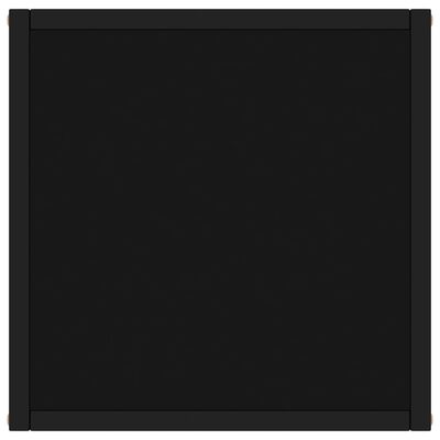 vidaXL Konferenčný stolík, čierny, čierne sklo 40x40x50 cm