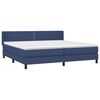 vidaXL Boxspring posteľ s matracom modr&aacute; 200x200 cm l&aacute;tka