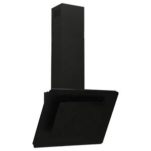 vidaXL N&aacute;stenn&yacute; digestor 60cm nehrdzavej&uacute;ca oceľ a tvrden&eacute; sklo čierny