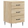 vidaXL Nočn&yacute; stol&iacute;k Dub sonoma 43 x 41 x 66,5 cm Kompozitn&eacute; drevo