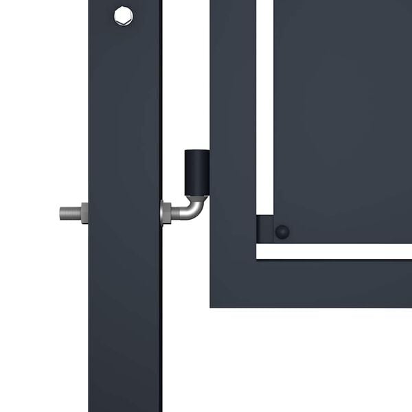 vidaXL Záhradná brána z ocele 350x125 cm antracitová