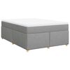 vidaXL Boxspring posteľ s matracom bledosiv&aacute; 140x200 cm l&aacute;tka