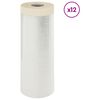 vidaXL Prachov&yacute; obal s lepiacou p&aacute;skou 12 ks Priehľadn&aacute; 210 x 2000 cm