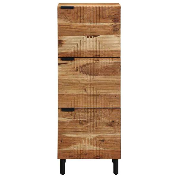 vidaXL Highboard Pr&iacute;rodn&aacute; 40 x 33,5 x 110 cm Pevn&eacute; ak&aacute;ciov&eacute; drevo
