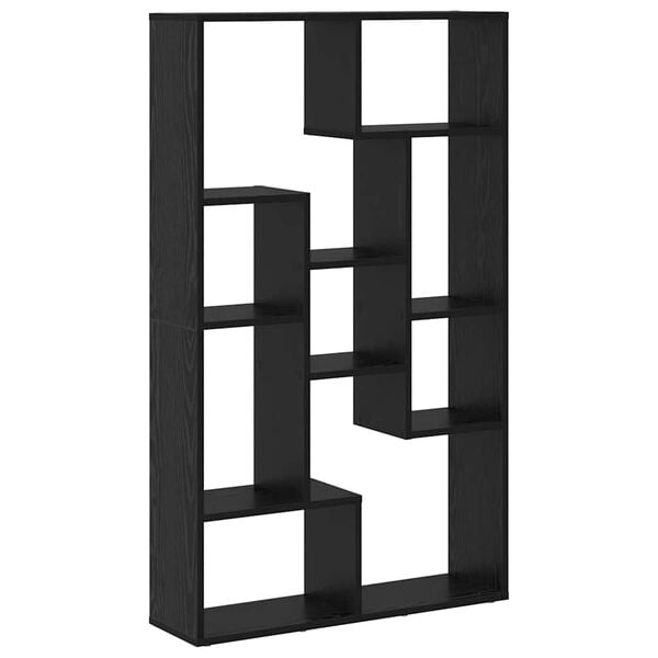 vidaXL Knižnica Čierny dub 72 x 20 x 102,5 cm Kompozitn&eacute; drevo