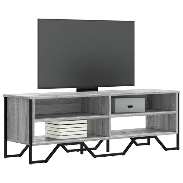 vidaXL TV stolík sivá sonoma 122x34x41 cm kompozitné drevo