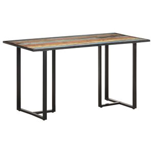 vidaXL Jed&aacute;lensk&yacute; st&ocirc;l 140 cm recyklovan&yacute; mas&iacute;v