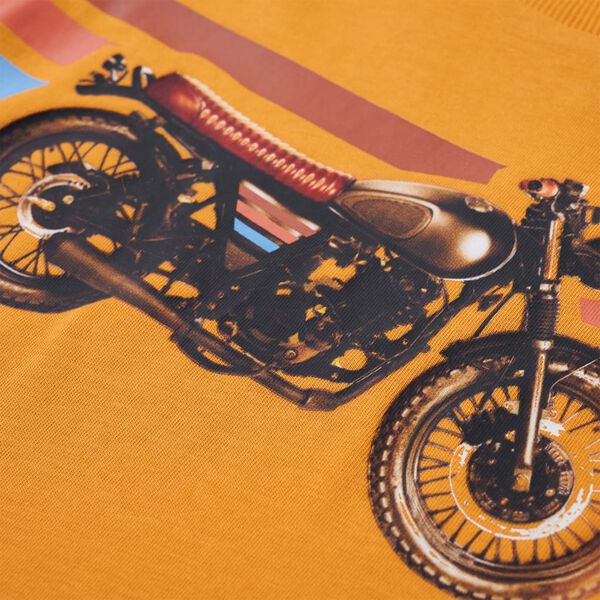 Detsk&eacute; tričko s dlh&yacute;mi ruk&aacute;vmi okrov&eacute; 128