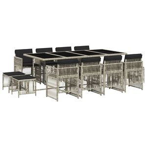 vidaXL 13-dielna z&aacute;hrad. jed&aacute;lensk&aacute; s&uacute;prava vank&uacute;&scaron; bledosiv&aacute; polyratan