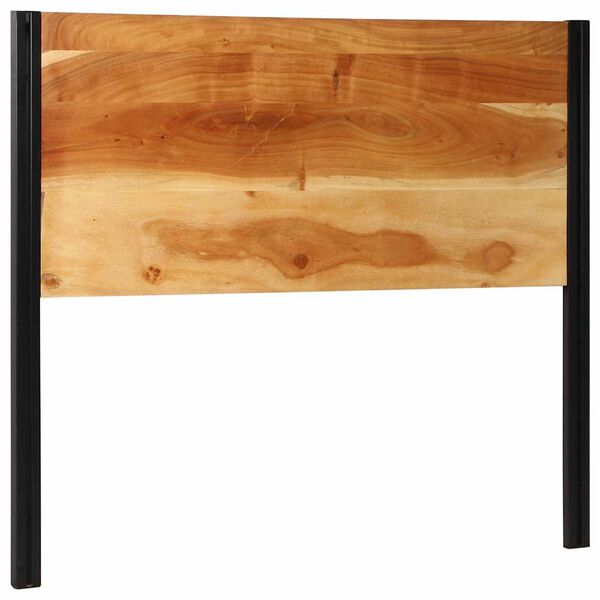 Čelo vidaXL 120 cm z mas&iacute;vneho dreva ak&aacute;cia a železo