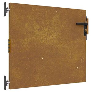 vidaXL Z&aacute;hradn&aacute; br&aacute;na 85x125 cm, corten oceľ, &scaron;tvorcov&yacute; dizajn
