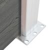 vidaXL Plotový panel WPC 175x146 cm sivý