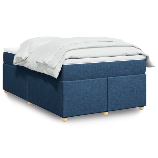 vidaXL Boxspring posteľ s matracom modr&aacute; 120x190 cm l&aacute;tka