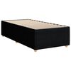 vidaXL Posteľn&yacute; r&aacute;m boxspring s matracom čierny 90x200 cm l&aacute;tka
